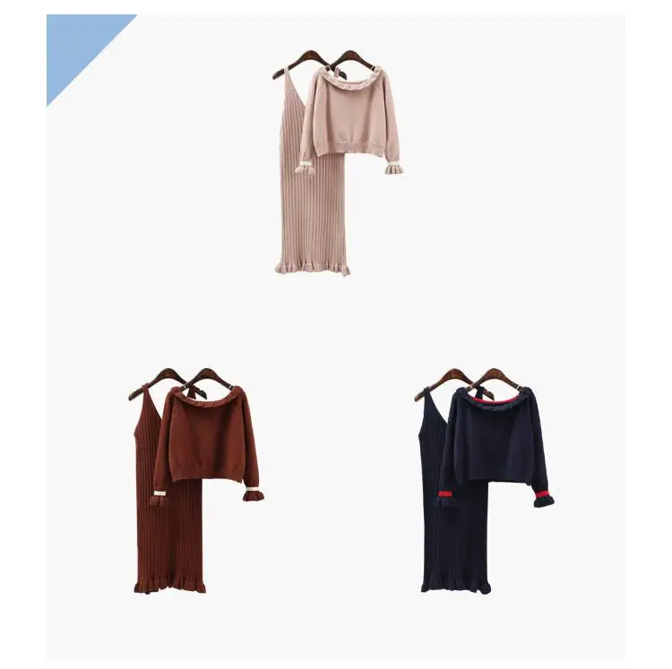 FTLZZ Autumn Winter Pullover Knitted Dresses Suit 2 Piece Set Women Sweater Tops+ Knee Skirt High Waist Knitted Female Sets
FTLZZ Autumn Winter Pullover Knitted Dresses Suit 2 Piece Set Women Sweater Tops+ Knee Skirt High Waist Knitted Female Sets