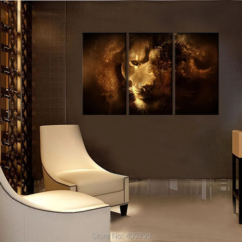 3Piece Wall Art Painting Mysterious Lion Face Close-Up Pictures Prints On Canvas Animal Wall Decor Oil Home Modern Decor Print
3Piece Wall Art Painting Mysterious Lion Face Close-Up Pictures Prints On Canvas Animal Wall Decor Oil Home Modern Decor Print