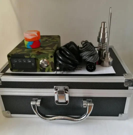 2016 New Smart E nail Dab Kit PID Electric Nail Dab with Domeless Titanium Nails D nail 16mm Heater Coil Titanium Carb Cap
2016 New Smart E nail Dab Kit PID Electric Nail Dab with Domeless Titanium Nails D nail 16mm Heater Coil Titanium Carb Cap