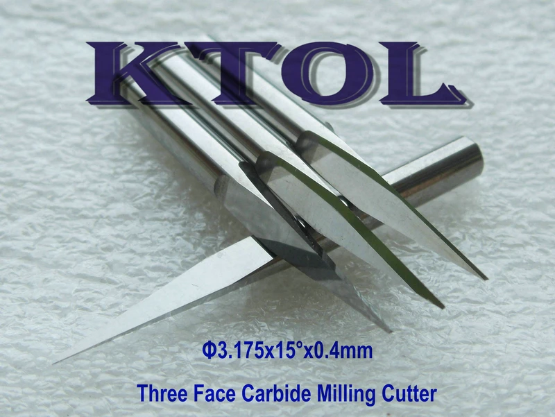 15 Degree Tool-Tip 0.4mm 1/8'' Three Face Carbide End Mill Cutter PCB CNC Router Engraving Bits Set Woodworking Milling Cutters
15 Degree Tool-Tip 0.4mm 1/8'' Three Face Carbide End Mill Cutter PCB CNC Router Engraving Bits Set Woodworking Milling Cutters