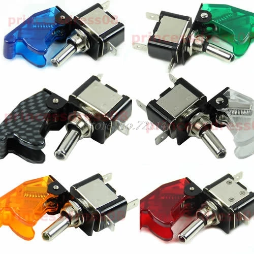 1PC 12V Car Racing On Off Aircraft Type LED Toggle Switch Control Clear Cover 4Color Dropship
1PC 12V Car Racing On Off Aircraft Type LED Toggle Switch Control Clear Cover 4Color Dropship