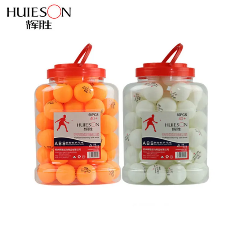 Huieson 60Pcs/Barrel One Star ABS Plastic Table Tennis Training Balls 40mm+ 2.8g New Material Ping Pong Balls D40+ for Teenagers
Huieson 60Pcs/Barrel One Star ABS Plastic Table Tennis Training Balls 40mm+ 2.8g New Material Ping Pong Balls D40+ for Teenagers