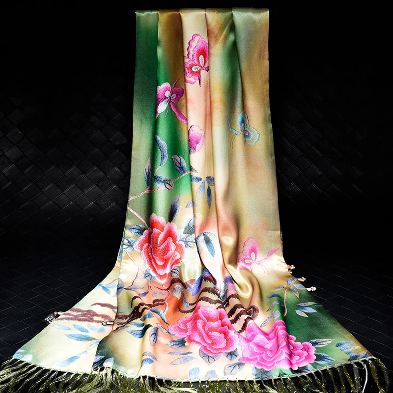 12MU Double-layer Silk Scarf for Ladies Luxury Brand Floral Silk Head Scarves Women Pure Silk Scarf Silk Shawls NecKerchief
12MU Double-layer Silk Scarf for Ladies Luxury Brand Floral Silk Head Scarves Women Pure Silk Scarf Silk Shawls NecKerchief