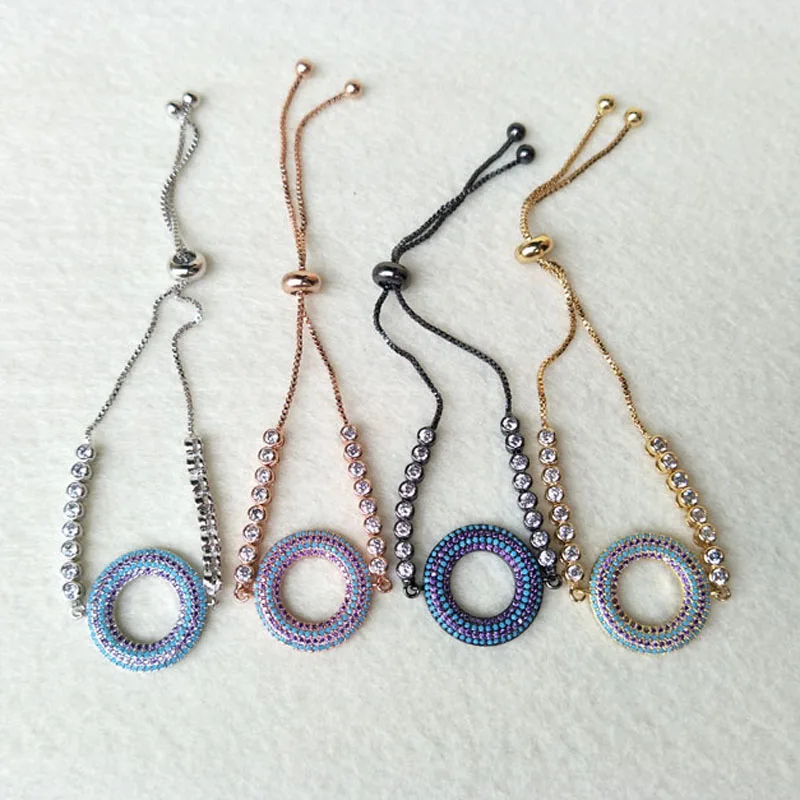 5pcs Sparkly CZ zircon Micro Pave Connector Bracelets Jewelry ,Round CZ Beads Boho Bracelets with adjustable zircon chain BG89
5pcs Sparkly CZ zircon Micro Pave Connector Bracelets Jewelry ,Round CZ Beads Boho Bracelets with adjustable zircon chain BG89