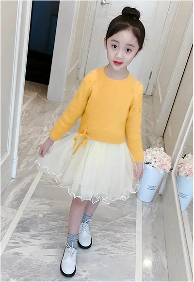 Girls dress 2018 new children's long-sleeved sweater princess skirt autumn and winter wear
Girls dress 2018 new children's long-sleeved sweater princess skirt autumn and winter wear