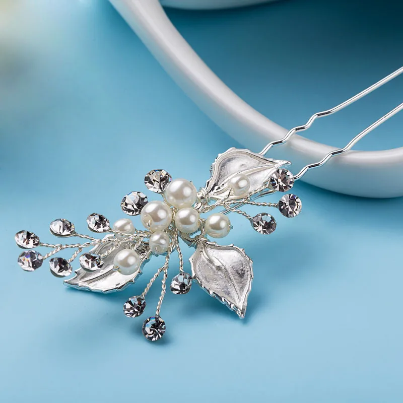 SLBRIDAL Handmade Classic Vintage Pearls Rhinestones Crystals Flower Leaf Wedding Hair Pin Bridal Hair Stickers Hair Accessories
SLBRIDAL Handmade Classic Vintage Pearls Rhinestones Crystals Flower Leaf Wedding Hair Pin Bridal Hair Stickers Hair Accessories