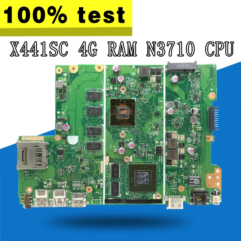 4G RAM N3710 CPU X441SC материнская плата для ноутбука For Asus X441SC X441S A441S тест оригинальная материнская плата X441SC
4G RAM N3710 CPU X441SC материнская плата для ноутбука For Asus X441SC X441S A441S тест оригинальная материнская плата X441SC