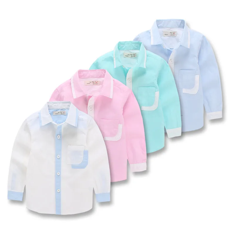 2019 Autumn Children Cotton Long Sleeve Baby's Shirts Children Clothing Patchwork Kid's School Shirts Boy's Clothes 2-9Years
2019 Autumn Children Cotton Long Sleeve Baby's Shirts Children Clothing Patchwork Kid's School Shirts Boy's Clothes 2-9Years