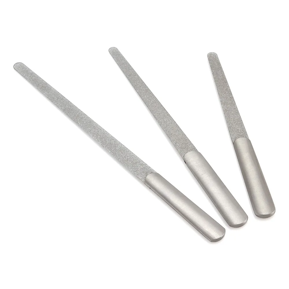 ANMAS RUCCI 3 Sizes Stainless Steel Nail File Buffer Metal Sanding Grits For Manicure Pedicure Women Beauty Nail Art Tools
ANMAS RUCCI 3 Sizes Stainless Steel Nail File Buffer Metal Sanding Grits For Manicure Pedicure Women Beauty Nail Art Tools