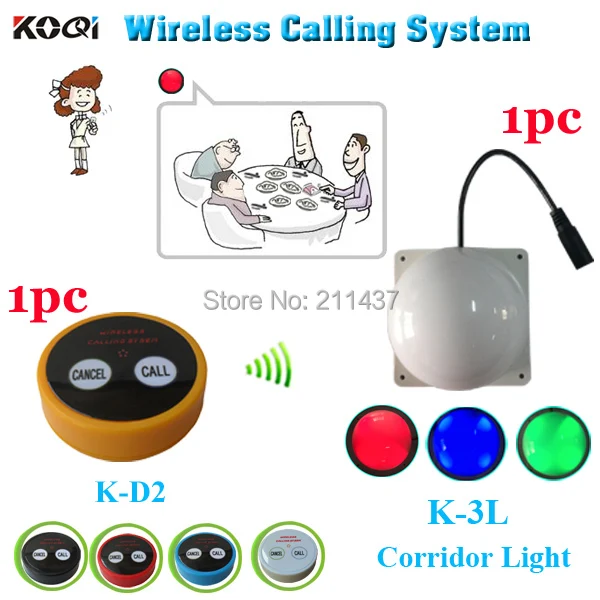 Waiter call light systems K-D2 call for client in the private rooms and room light for waiter in the corridor free shipping free
Waiter call light systems K-D2 call for client in the private rooms and room light for waiter in the corridor free shipping free
