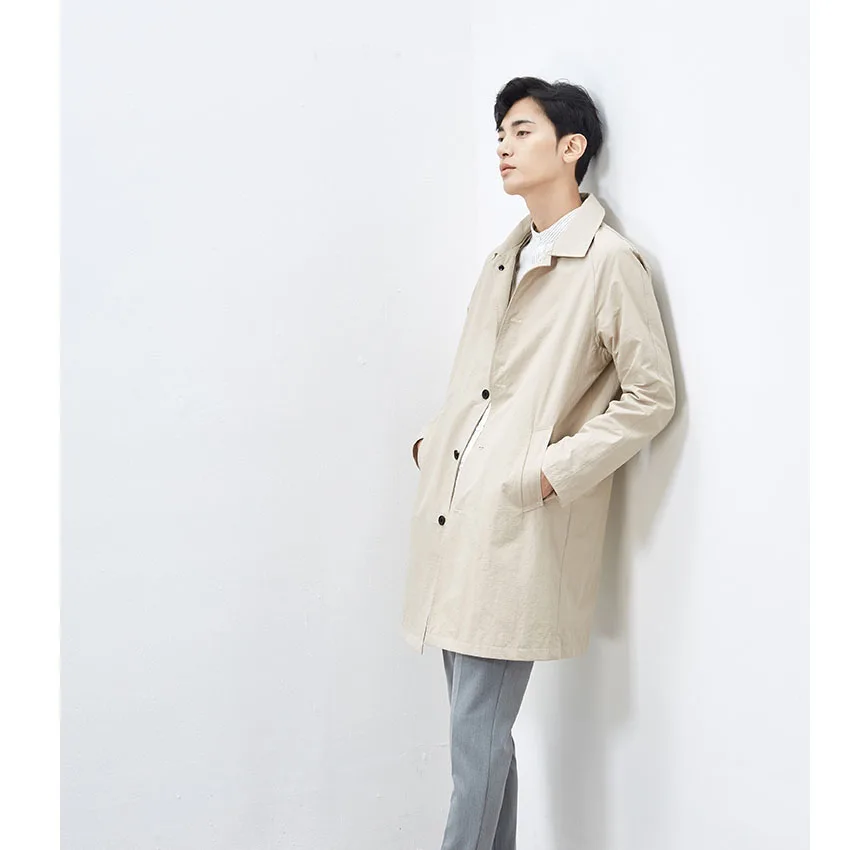Fashion turn down collar cotton trench coat men single breasted comfortable casual outerwear 2019 new spring autumn
Fashion turn down collar cotton trench coat men single breasted comfortable casual outerwear 2019 new spring autumn