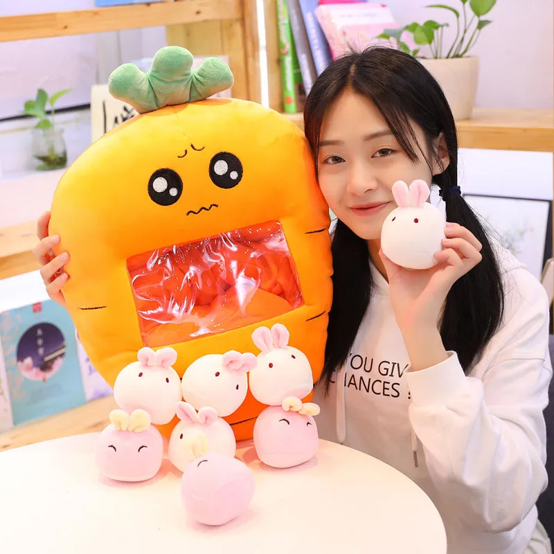 Lucky boy sunday Carrot Pillow with Rabbit Stuffed Toys Girl Boy Plush Toy Children Pillows Birthday Gift for Kids Girls
Lucky boy sunday Carrot Pillow with Rabbit Stuffed Toys Girl Boy Plush Toy Children Pillows Birthday Gift for Kids Girls