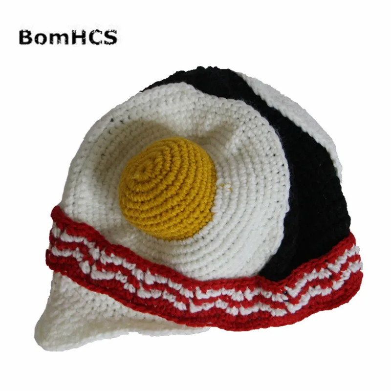 BomHCS Funny Poached Eggs Beanie Hat Handmade Knitted Winter Thick Warm Cap Christmas Halloween Gift
BomHCS Funny Poached Eggs Beanie Hat Handmade Knitted Winter Thick Warm Cap Christmas Halloween Gift