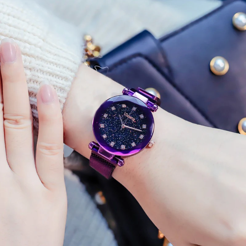 Ladies Fashion Starry Rhinestone Dial Watch Iron Buckle Casual Business Elegant Women Quartz Watches
Ladies Fashion Starry Rhinestone Dial Watch Iron Buckle Casual Business Elegant Women Quartz Watches