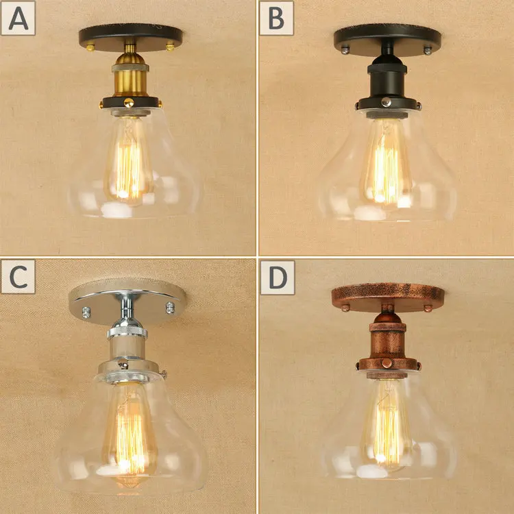 Village Retro Ceiling Lights American Country Style Corridor Balcony Loft Lamp Iron Spray Painting Process Glass E27 Lamp Shade
Village Retro Ceiling Lights American Country Style Corridor Balcony Loft Lamp Iron Spray Painting Process Glass E27 Lamp Shade