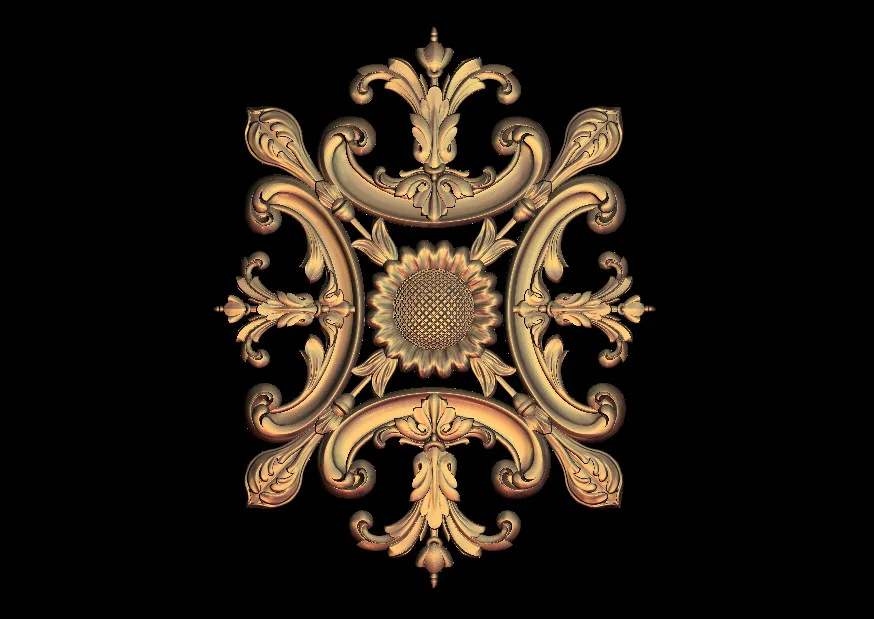 Plate 3D Relief Model in STL format CNC Router Carving Engraving Artcam aspire M136
Plate 3D Relief Model in STL format CNC Router Carving Engraving Artcam aspire M136