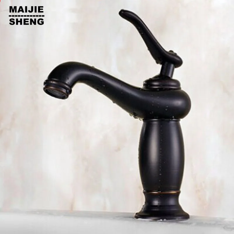 American black puckering The copper basin archaize faucet lavatory single-hole cold and hot bath water
American black puckering The copper basin archaize faucet lavatory single-hole cold and hot bath water