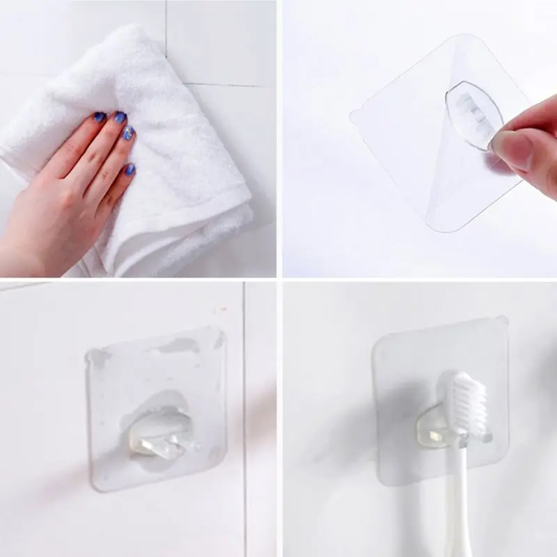 5x Toothbrush Holder Transparent Hook Plug Hygienic Stand Shaving Rack Razor Sticky Adhesive Storage Bathroom
5x Toothbrush Holder Transparent Hook Plug Hygienic Stand Shaving Rack Razor Sticky Adhesive Storage Bathroom