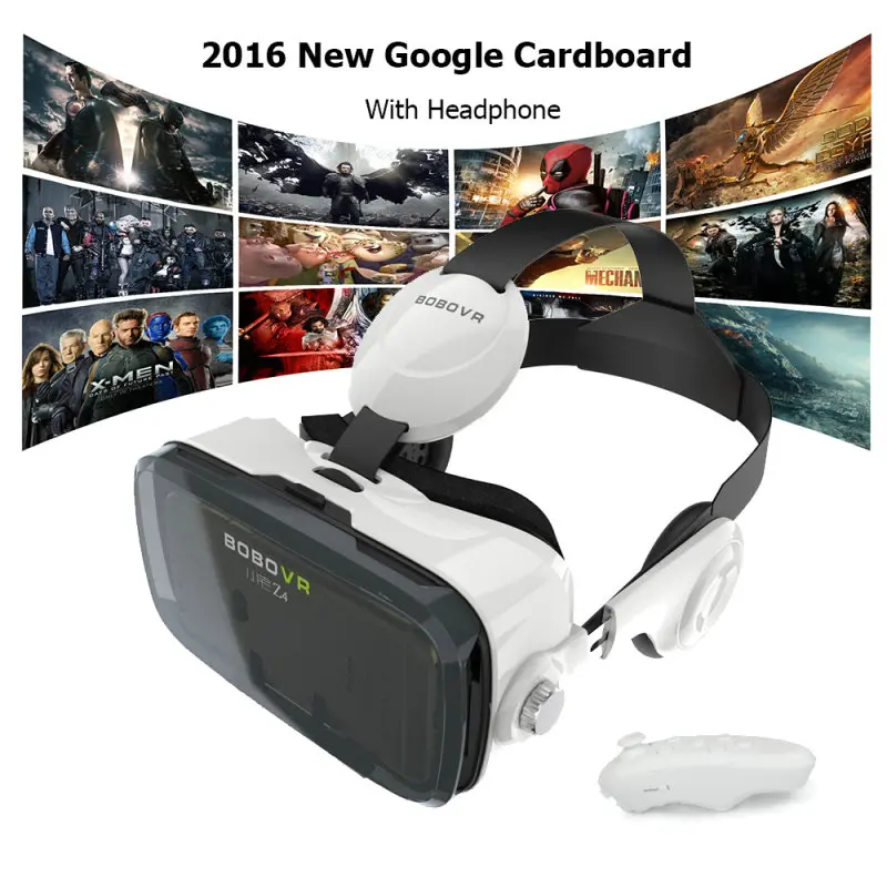 

3D очки виртуальной реальности bobo vr Z4 с наушниками и bluetooth-пультом дистанционного управления, бесплатная доставка во все страны