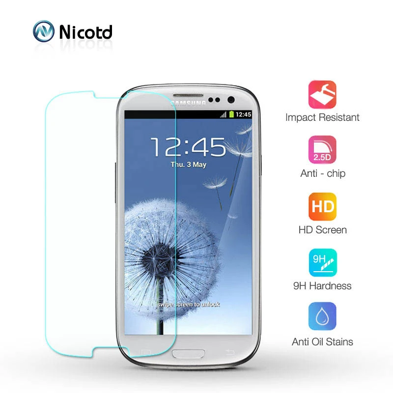Nicotd закаленное стекло для Samsung Galaxy S3 S4 S5 S6 S7 A3 A5 J3 2015 2016 Grand Prime защита экрана HD 2.5D