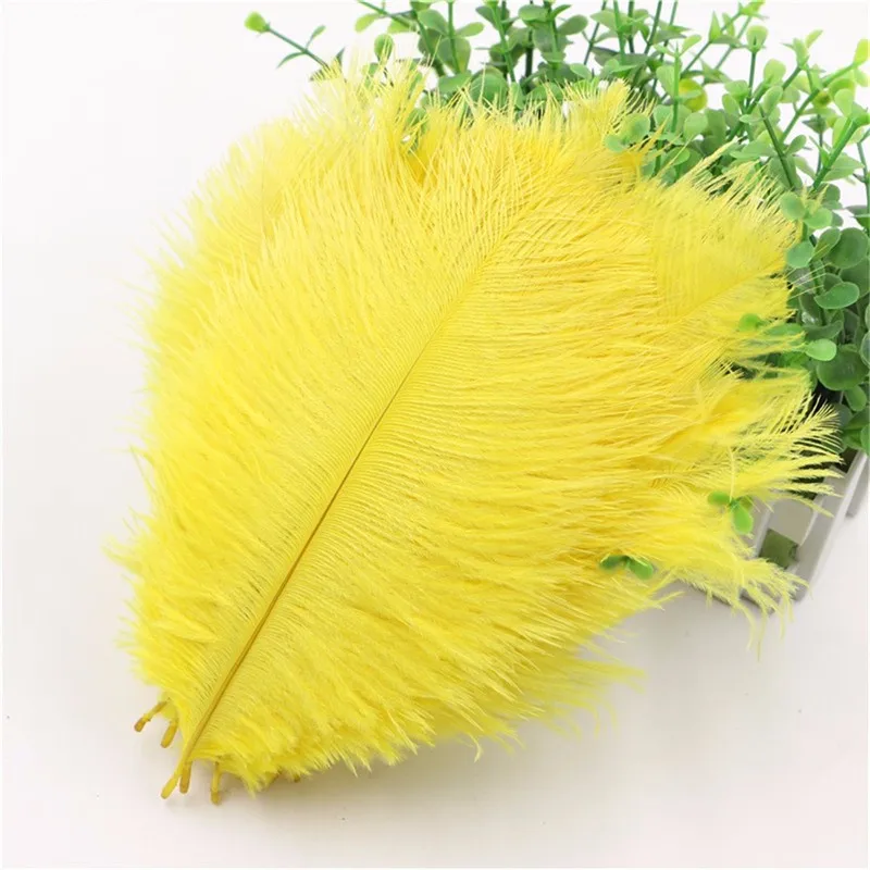 New Fashion 50 pcs/lot Yellow Ostrich Feathers 20-25 cm Fluffy Soft Pure Plumage Wedding Decoration Plume Decorative Feather
New Fashion 50 pcs/lot Yellow Ostrich Feathers 20-25 cm Fluffy Soft Pure Plumage Wedding Decoration Plume Decorative Feather