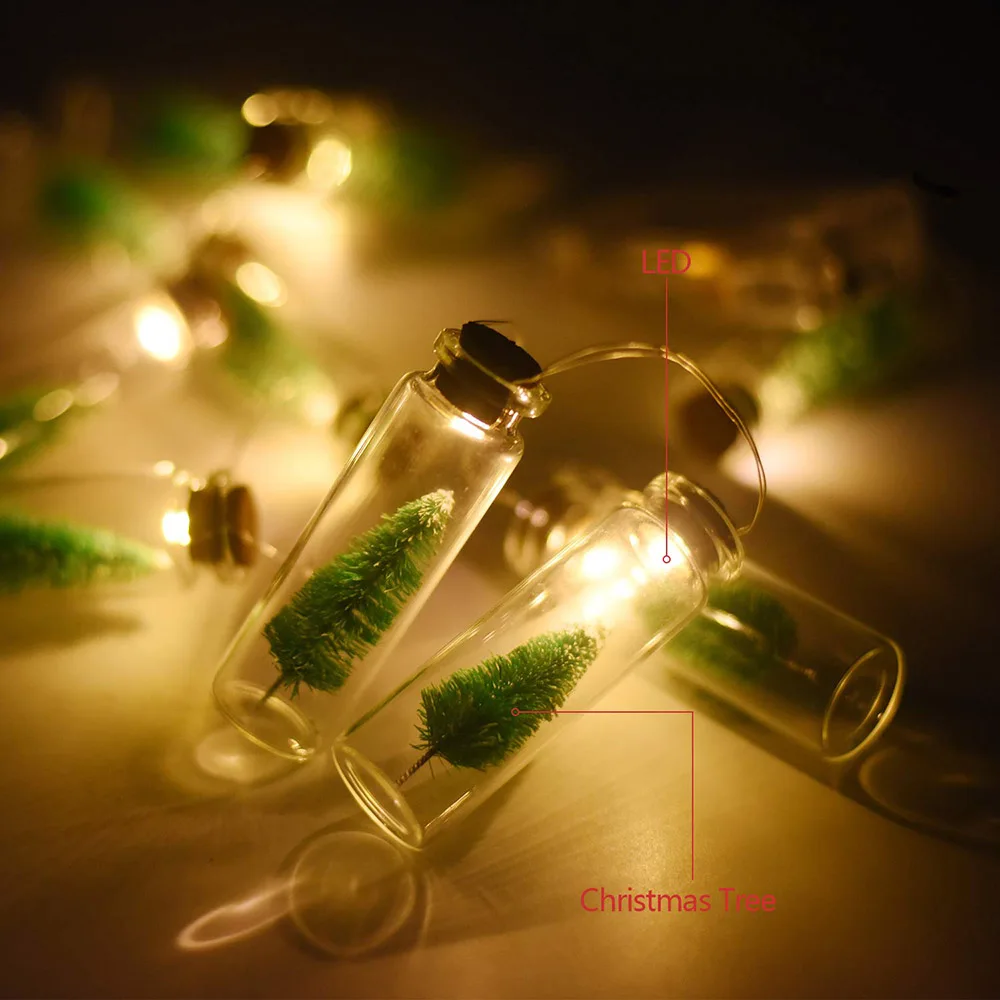 Battery Operated 1M 10LED Christmas Tree Wishing Bottle String Lights Copper Wire Garland Fairy Lamp for Christmas Tree Gift
Battery Operated 1M 10LED Christmas Tree Wishing Bottle String Lights Copper Wire Garland Fairy Lamp for Christmas Tree Gift