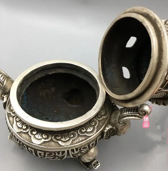 China collection archaize white copper beast pattern Incense burner crafts decoration
China collection archaize white copper beast pattern Incense burner crafts decoration