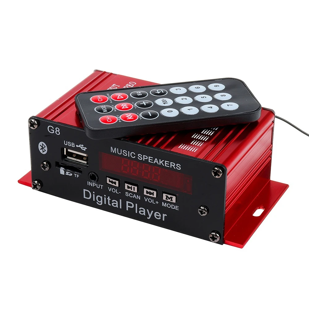 Мини усилитель мощности для автомобиля G8 200 Вт 12 в Hi Fi аудио bluetooth стерео