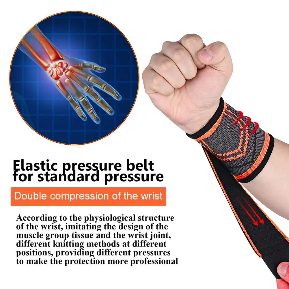 Wrist Compression Strap and Support Wrist Brace with Elastic Bandage Wraps for Weightlifting Tennis Tendonitis
Wrist Compression Strap and Support Wrist Brace with Elastic Bandage Wraps for Weightlifting Tennis Tendonitis