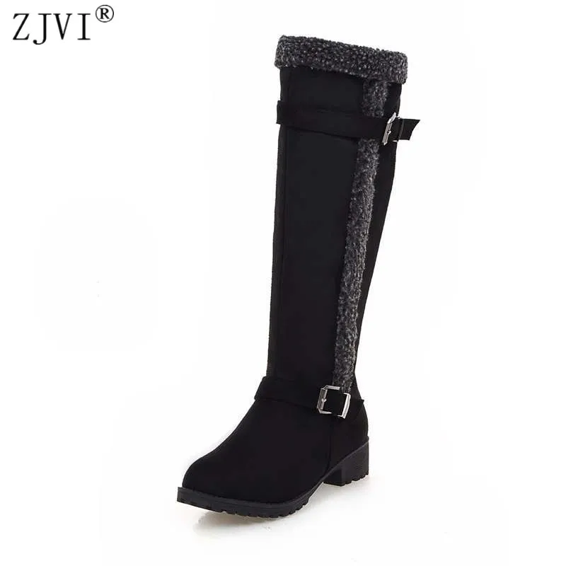 ZJVI Nubuck Knee High Boots Women Autumn Winter Fashion Suede Womens Thigh High Snow Boots Female 2022 Woman Buckle Shoes Rubber
ZJVI Nubuck Knee High Boots Women Autumn Winter Fashion Suede Womens Thigh High Snow Boots Female 2022 Woman Buckle Shoes Rubber