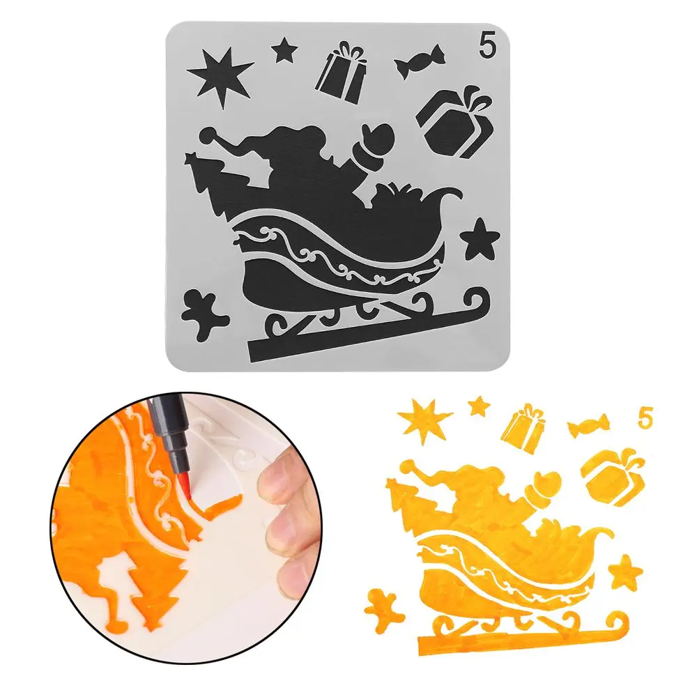 8PC Christmas DIY Craft Hollow Layering Stencils For Wall Painting Scrapbooking Stamping Album Decorative Embossing Template
8PC Christmas DIY Craft Hollow Layering Stencils For Wall Painting Scrapbooking Stamping Album Decorative Embossing Template