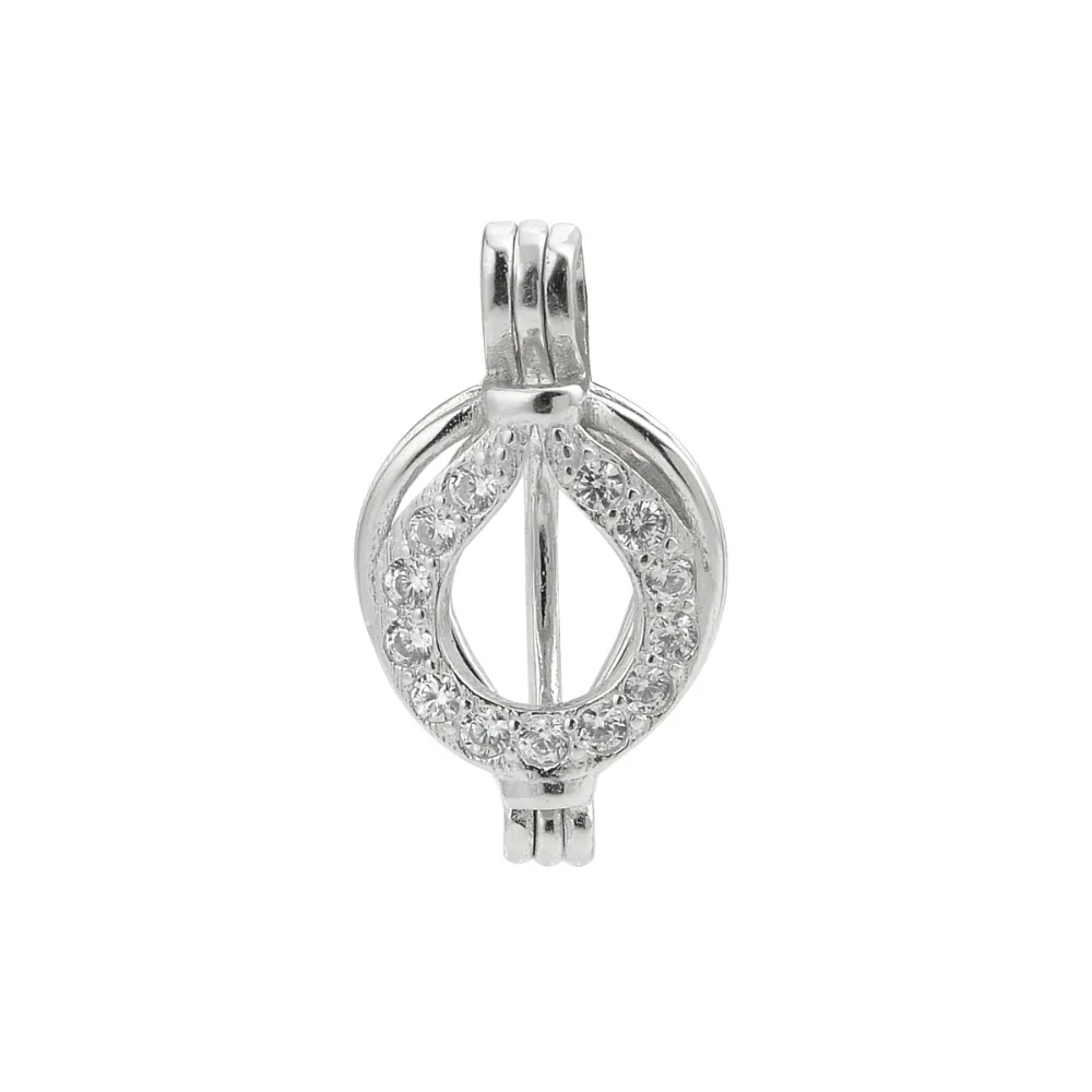 Фото SWP55 Topearl ювелирные 5 шт./лот стерлингового серебра 925 пробы шарма сердца клетка