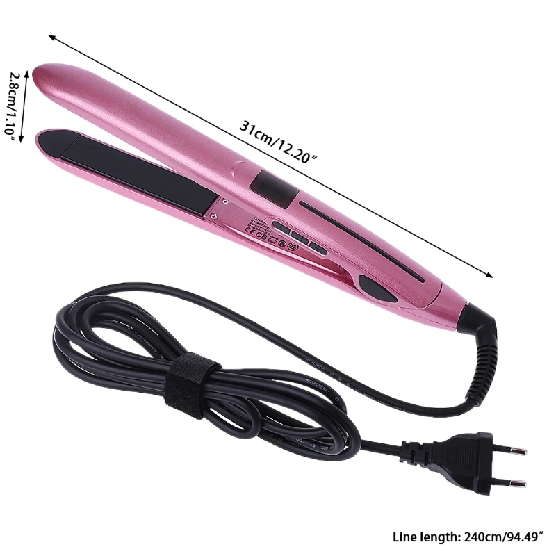 31x2.8x 6cm Pro Hair Salon PTC Flat Iron Hairs Straightener LCD Display Straightening Styler
31x2.8x 6cm Pro Hair Salon PTC Flat Iron Hairs Straightener LCD Display Straightening Styler