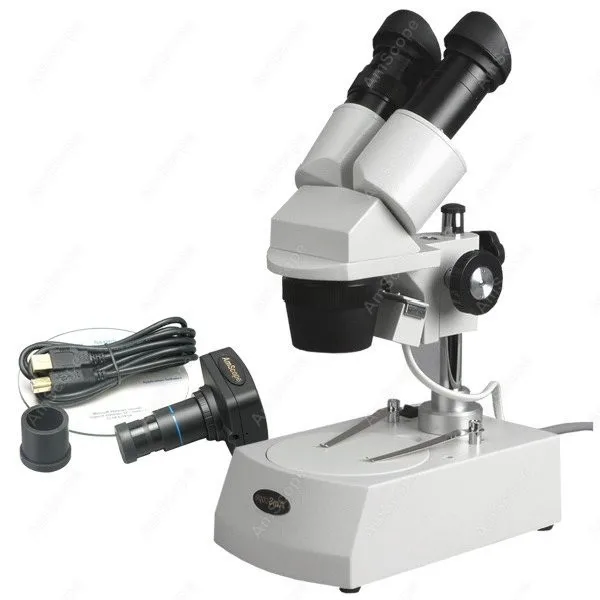 Стерео микроскоп с цифровой камерой -- AmScope поставляет 20X-40X-80X стерео микроскоп с цифровой камерой SE306-PZ-P
Стерео микроскоп с цифровой камерой -- AmScope поставляет 20X-40X-80X стерео микроскоп с цифровой камерой SE306-PZ-P
