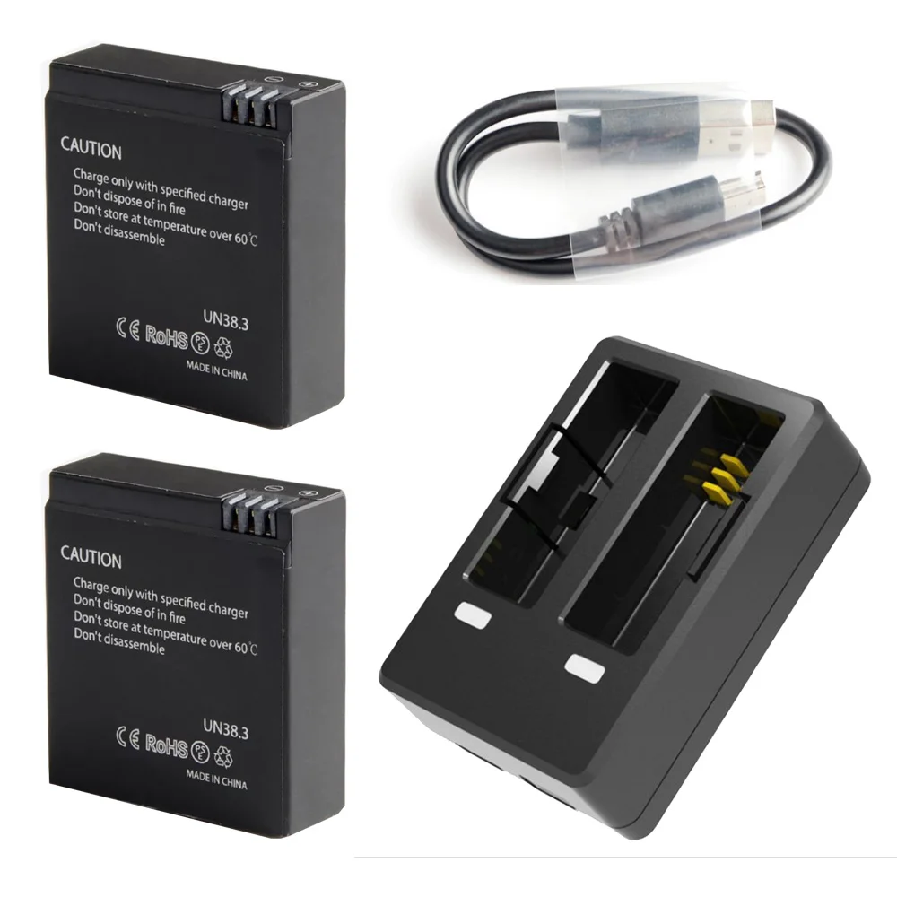 Dual Charger for SJCAM SJ6 legend Camera Battery Accessories Action Camera Charger Kits with 2PCS 1000mAh Battery
Dual Charger for SJCAM SJ6 legend Camera Battery Accessories Action Camera Charger Kits with 2PCS 1000mAh Battery