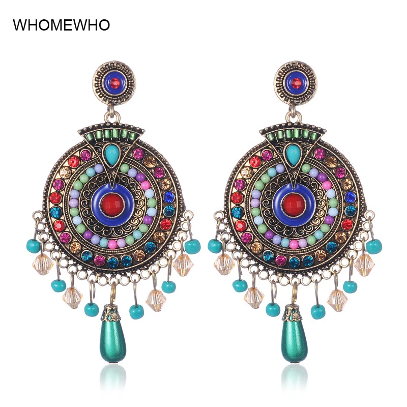 Vintage Boho Statement Seed Beads Indian Drop Earrings Ethnic Antique Gold Epoxy Enamel Jewelry Birdal Wedding Party Accessories
Vintage Boho Statement Seed Beads Indian Drop Earrings Ethnic Antique Gold Epoxy Enamel Jewelry Birdal Wedding Party Accessories