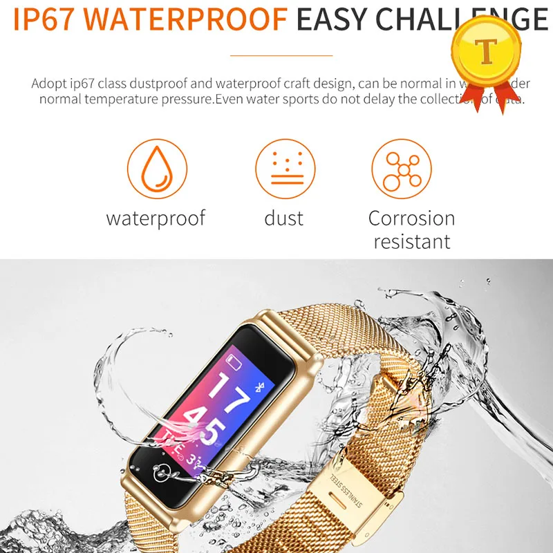 Women Man fashion Sport Waterproof Smart Bracelet Watch Fitness Tracker Heart Rate Blood Pressure Monitor Wrist band for iphone8
Women Man fashion Sport Waterproof Smart Bracelet Watch Fitness Tracker Heart Rate Blood Pressure Monitor Wrist band for iphone8