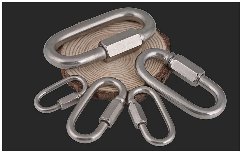 High strength solid 304 stainless steel M3.5 M4 M5 M6 M8 M10 M12 safety climbing buckle connecting ring pet chain Swing
High strength solid 304 stainless steel M3.5 M4 M5 M6 M8 M10 M12 safety climbing buckle connecting ring pet chain Swing