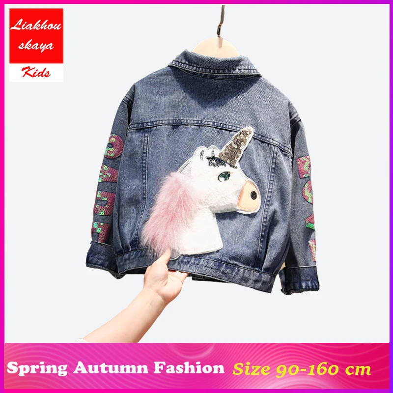 Liakhouskaya 2019 Fashion Children Unicorn Jacket For Girls Boutique Denim Jackets & Coats Girl Outfit Tops Korean Clothing 4-15
Liakhouskaya 2019 Fashion Children Unicorn Jacket For Girls Boutique Denim Jackets & Coats Girl Outfit Tops Korean Clothing 4-15