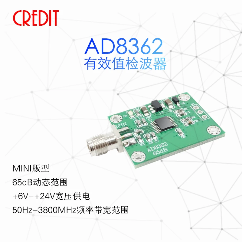 AD8362 Module RF Response Power Detector RMS RF Power Detection Linear dB Output
AD8362 Module RF Response Power Detector RMS RF Power Detection Linear dB Output