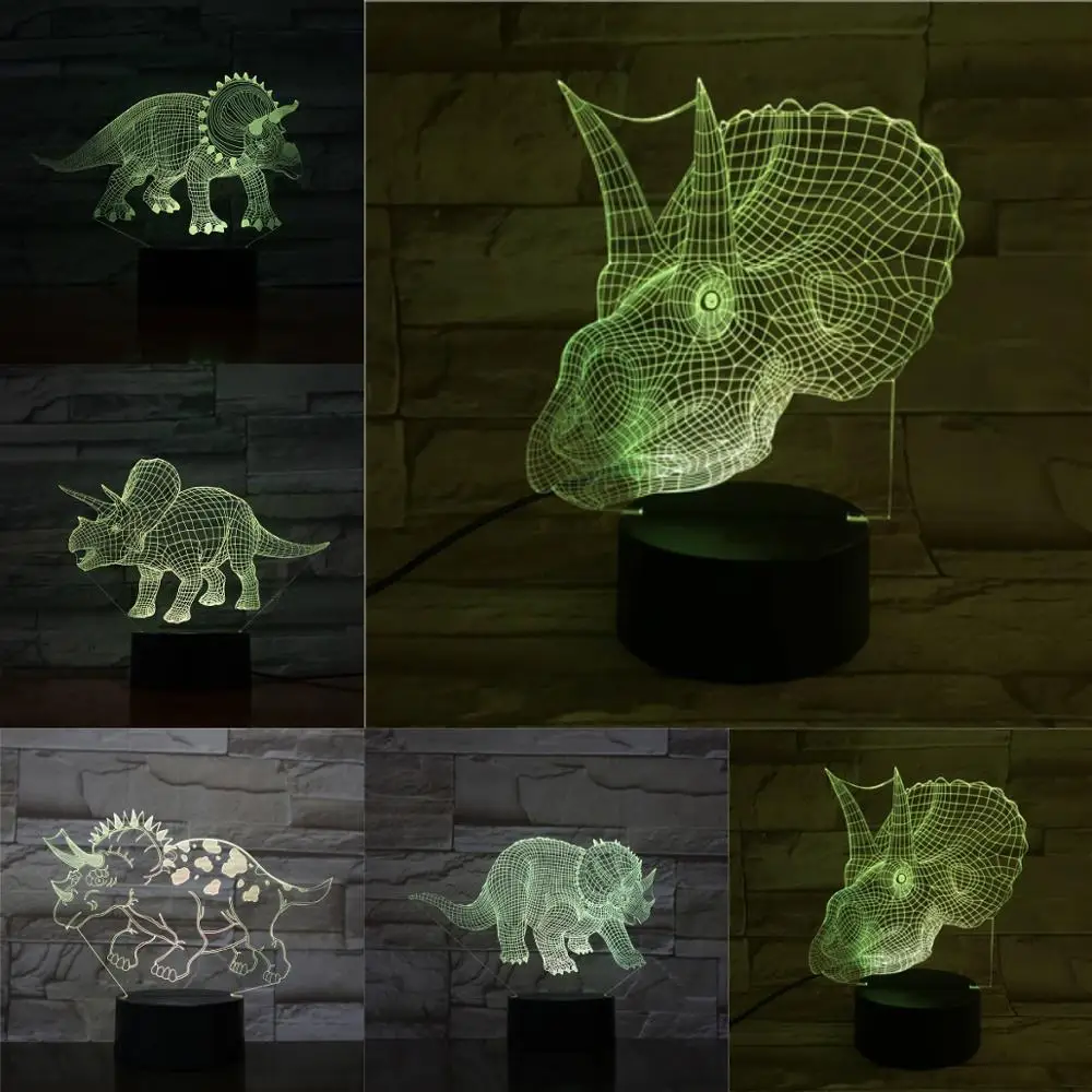 Трехмерная Светодиодная лампа-динозавр Triceratops, настольная лампа рядом со спящим ночником, креативсветильник светодиодный светильник, сенс...
Трехмерная Светодиодная лампа-динозавр Triceratops, настольная лампа рядом со спящим ночником, креативсветильник светодиодный светильник, сенс...