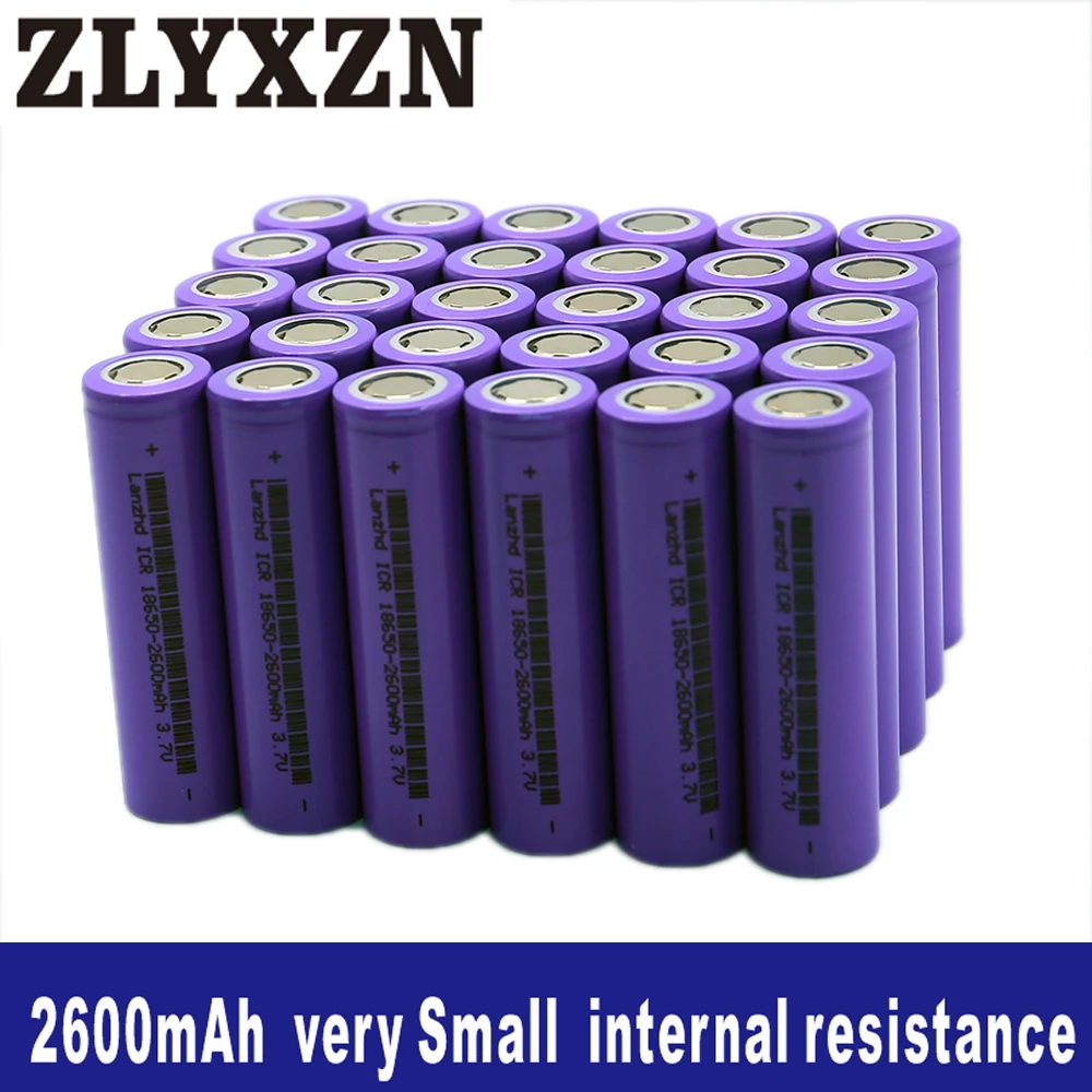 8 40 шт 18650 литий ионная 3 7 v батарея 2600 mAh 26f литиевые батареи для ноутбука игрушки