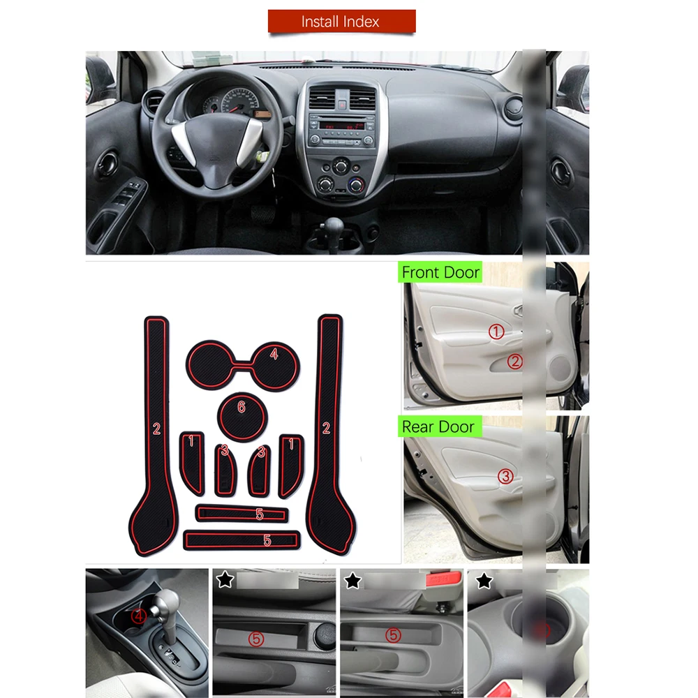 Anti-Slip Rubber Gate Slot Mat for Nissan Sunny 2011 2012 2013 2014 2015 2016 Accessories
Anti-Slip Rubber Gate Slot Mat for Nissan Sunny 2011 2012 2013 2014 2015 2016 Accessories
