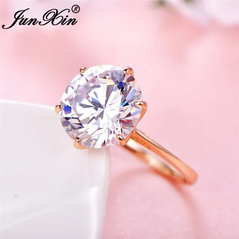 JUNXIN Female Austrian Crystal Big Round Rings For Women White Gold Rose Gold Filled White Wedding Thin Ring Engagement Jewelry
JUNXIN Female Austrian Crystal Big Round Rings For Women White Gold Rose Gold Filled White Wedding Thin Ring Engagement Jewelry