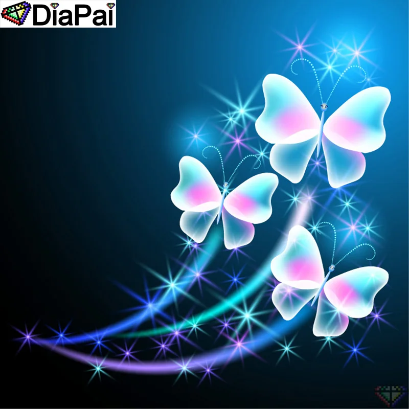 DiaPai 100% Full Square/Round Drill 5D DIY Diamond Painting "Glowing butterfly" Diamond Embroidery Cross Stitch 3D Decor A20065
DiaPai 100% Full Square/Round Drill 5D DIY Diamond Painting "Glowing butterfly" Diamond Embroidery Cross Stitch 3D Decor A20065