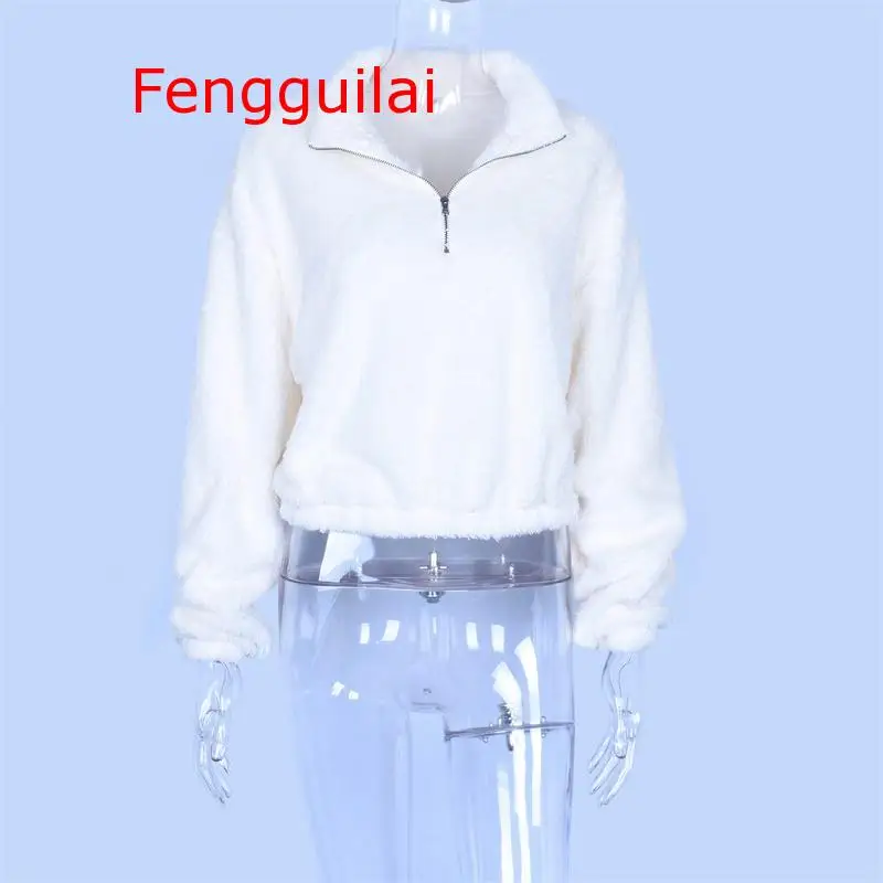 Crop Tops 2019 Autumn Winter Long Sleeve Zipper High Neck Faux Lambswool Women Fashion Solid Coat Jacket
Crop Tops 2019 Autumn Winter Long Sleeve Zipper High Neck Faux Lambswool Women Fashion Solid Coat Jacket