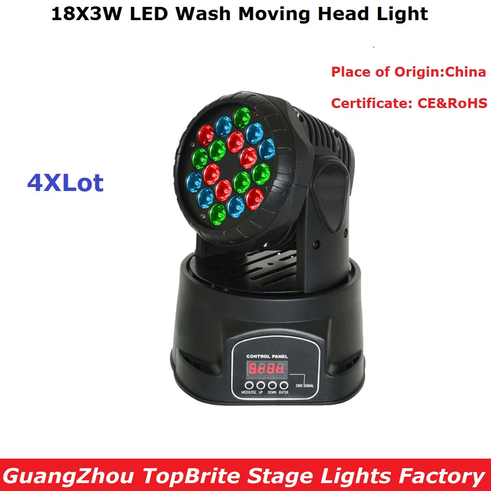 4 шт./лот Moving Head LED Wash сценическое освещение 18X3W RGB 3 вида цветов Профессиональная светодиодная движущаяся головка для DJ Music Party KTV Disco Lights
4 шт./лот Moving Head LED Wash сценическое освещение 18X3W RGB 3 вида цветов Профессиональная светодиодная движущаяся головка для DJ Music Party KTV Disco Lights
