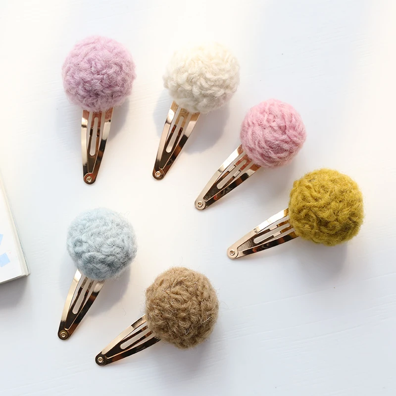 12pcs/lot Non Slip Girls Wool Ball Kid Snap Hair Clip Mustard Purple Hairpin Mini Round Ball Small Hair Barrette
12pcs/lot Non Slip Girls Wool Ball Kid Snap Hair Clip Mustard Purple Hairpin Mini Round Ball Small Hair Barrette