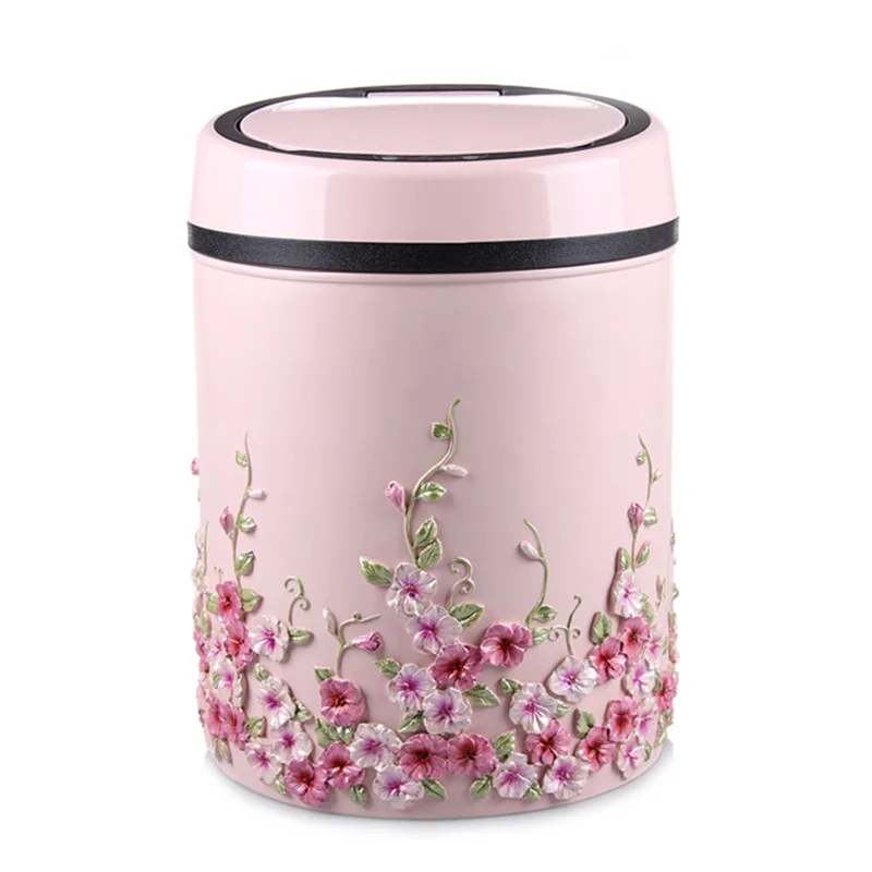 European banquet intelligent induction trash bedroom living room covered large household desktop trash small foot
European banquet intelligent induction trash bedroom living room covered large household desktop trash small foot