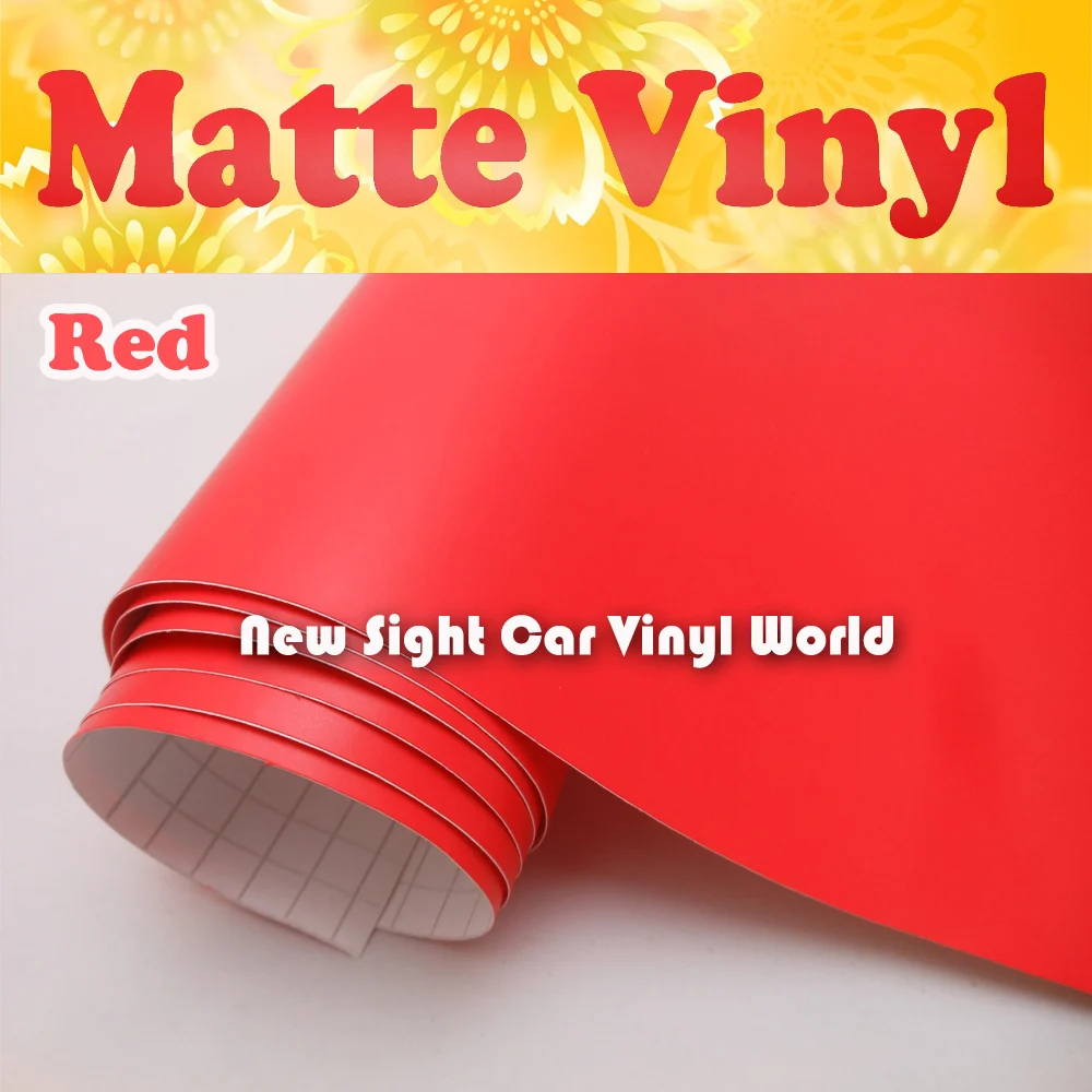 High Quality Matte Red Vinyl Wrap Car Vinyl FIlm Air Free Bubble For Car Stickers Size:1.52*30m/Roll
High Quality Matte Red Vinyl Wrap Car Vinyl FIlm Air Free Bubble For Car Stickers Size:1.52*30m/Roll